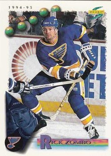 #75 Rick Zombo - St. Louis Blues - 1994-95 Score Hockey