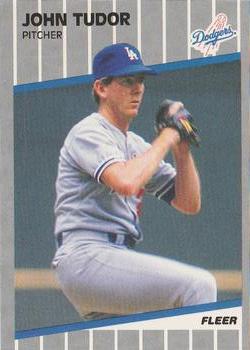 #75 John Tudor - Los Angeles Dodgers - 1989 Fleer Baseball