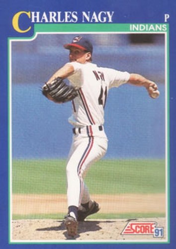 #75 Charles Nagy - Cleveland Indians - 1991 Score Baseball