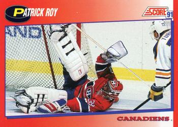 #75 Patrick Roy - Montreal Canadiens - 1991-92 Score Canadian Bilingual Hockey