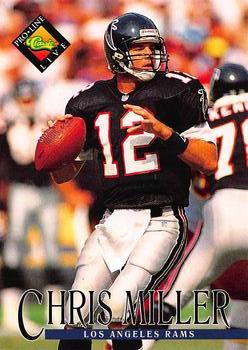 #75 Chris Miller - Los Angeles Rams - 1994 Pro Line Live Football