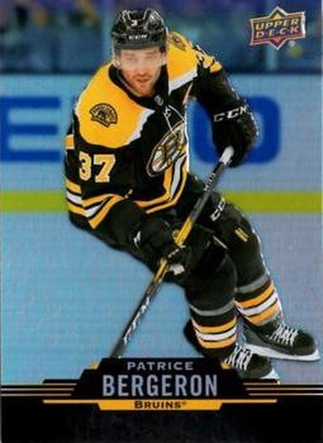#75 Patrice Bergeron - Boston Bruins - 2020-21 Upper Deck Tim Hortons Hockey