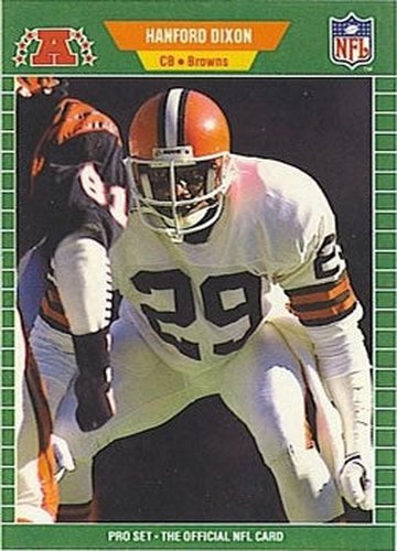 #75 Hanford Dixon - Cleveland Browns - 1989 Pro Set Football
