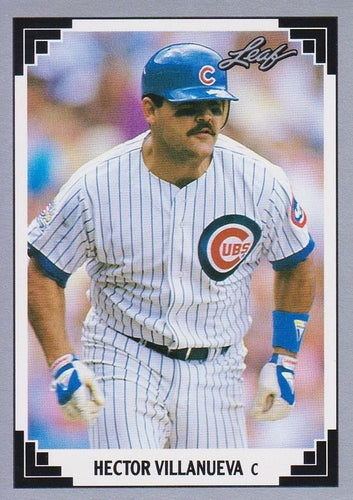 #75 Hector Villanueva - Chicago Cubs - 1991 Leaf Baseball