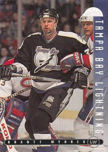 #75 Brantt Myhres - Tampa Bay Lightning - 1995-96 Leaf Hockey