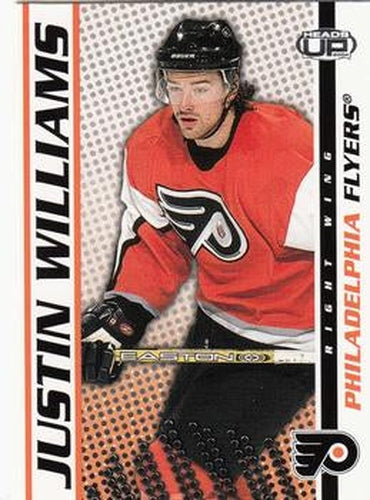 #75 Justin Williams - Philadelphia Flyers - 2003-04 Pacific Heads Up Hockey