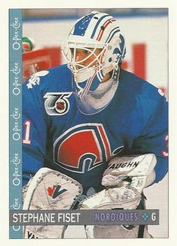 #75 Stephane Fiset - Quebec Nordiques - 1992-93 O-Pee-Chee Hockey