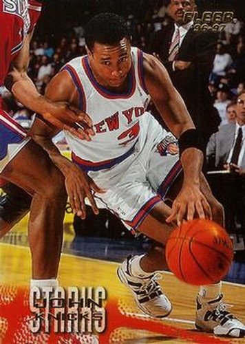 #75 John Starks - New York Knicks - 1996-97 Fleer Basketball