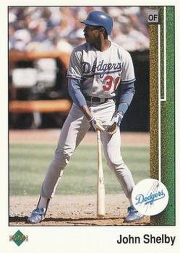 #75 John Shelby - Los Angeles Dodgers - 1989 Upper Deck Baseball