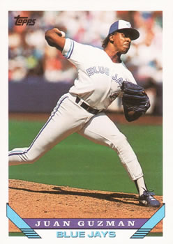 #75 Juan Guzman - Toronto Blue Jays - 1993 Topps Baseball