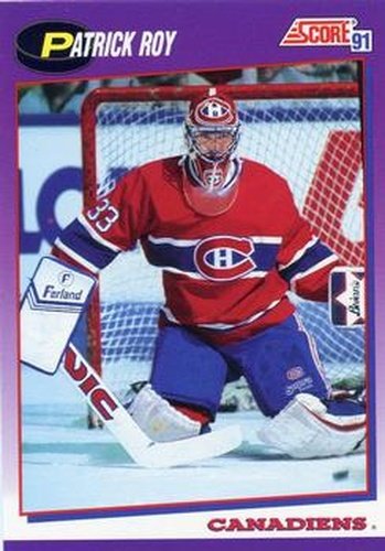 #75 Patrick Roy - Montreal Canadiens - 1991-92 Score American Hockey