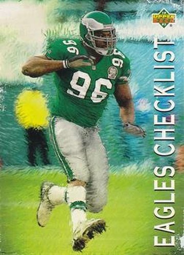 #75 Eagles Checklist - Philadelphia Eagles - 1993 Upper Deck Football