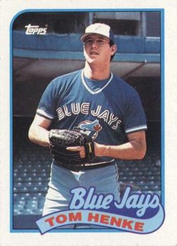 #75 Tom Henke - Toronto Blue Jays - 1989 Topps Baseball