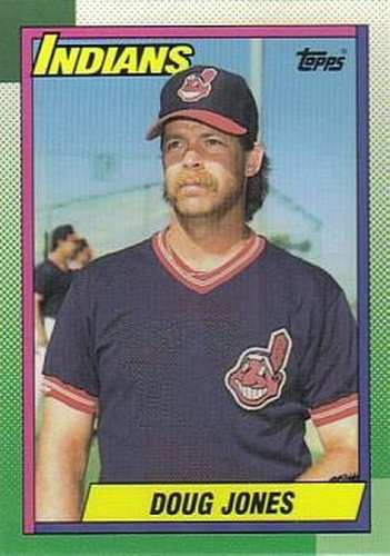 #75 Doug Jones - Cleveland Indians - 1990 Topps Baseball