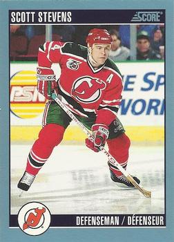 #75 Scott Stevens - New Jersey Devils - 1992-93 Score Canadian Hockey