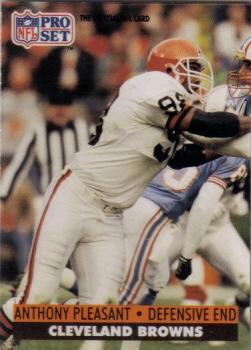 #475 Anthony Pleasant - Cleveland Browns - 1991 Pro Set Football