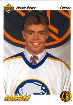 #75 Jason Dawe - Buffalo Sabres - 1991-92 Upper Deck Hockey