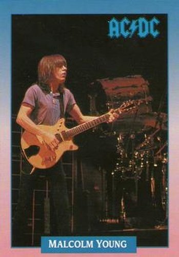 #75 Malcolm Young - 1991 Brockum Rock Cards