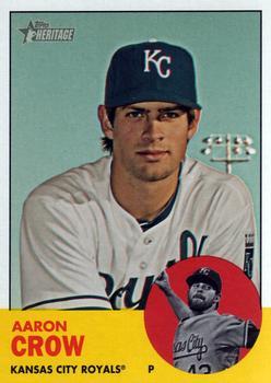 #75 Aaron Crow - Kansas City Royals - 2012 Topps Heritage Baseball