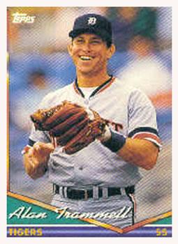 #75 Alan Trammell - Detroit Tigers - 1994 Topps Baseball
