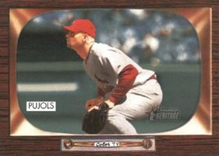 #75 Albert Pujols - St. Louis Cardinals - 2004 Bowman Heritage Baseball