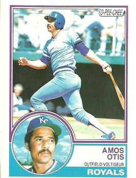 #75 Amos Otis - Kansas City Royals - 1983 O-Pee-Chee Baseball