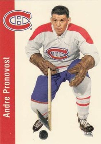 #75 Andre Pronovost - Montreal Canadiens - 1994 Parkhurst Missing Link 1956-57 Hockey
