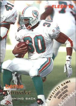 #75 Bernie Parmalee - Miami Dolphins - 1996 Fleer Football