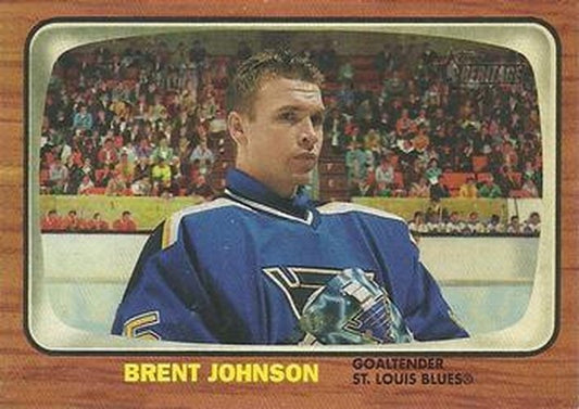 #75 Brent Johnson - St. Louis Blues - 2002-03 Topps Heritage Hockey