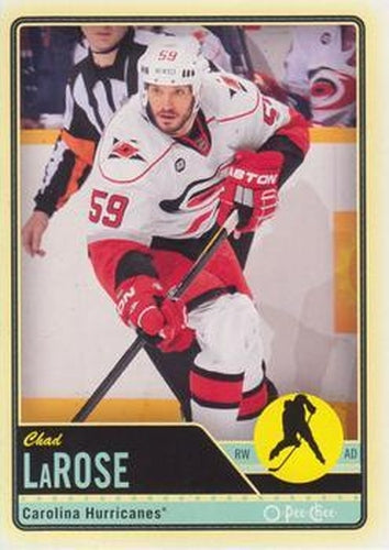 #75 Chad LaRose - Carolina Hurricanes - 2012-13 O-Pee-Chee Hockey