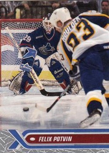 #75 Felix Potvin - Vancouver Canucks - 2000-01 Stadium Club Hockey
