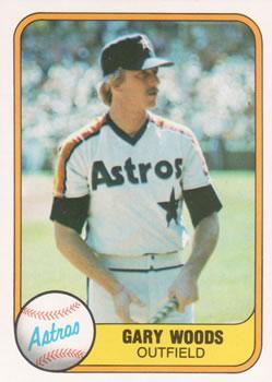 #75 Gary Woods - Houston Astros - 1981 Fleer Baseball