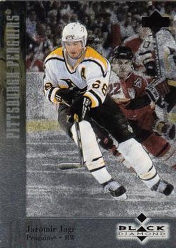 #75 Jaromir Jagr - Pittsburgh Penguins - 1996-97 Upper Deck Black Diamond Hockey
