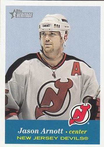 #75 Jason Arnott - New Jersey Devils - 2001-02 Topps Heritage Hockey