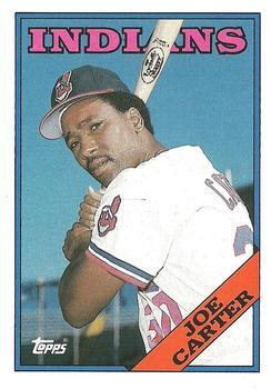 #75 Joe Carter - Cleveland Indians - 1988 Topps Baseball