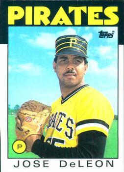 #75 Jose DeLeon - Pittsburgh Pirates - 1986 Topps Baseball