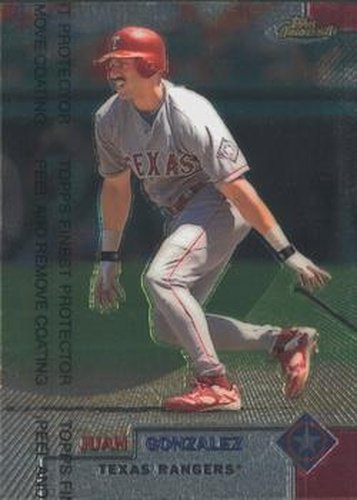 #75 Juan Gonzalez - Texas Rangers - 1999 Finest Baseball