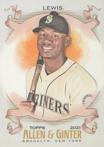 #75 Kyle Lewis - Seattle Mariners - 2021 Topps Allen & Ginter Baseball