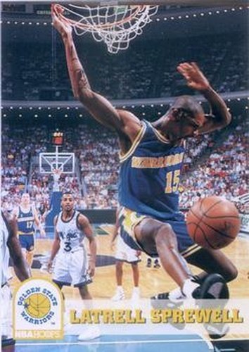 #75 Latrell Sprewell - Golden State Warriors - 1993-94 Hoops Basketball