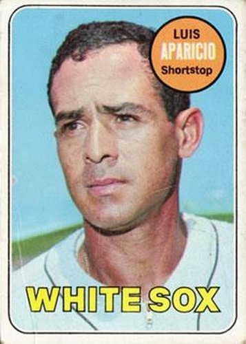 #75 Luis Aparicio - Chicago White Sox - 1969 Topps Baseball