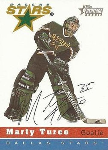 #75 Marty Turco - Dallas Stars - 2000-01 Topps Heritage Hockey