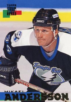 #75 Mikael Andersson - Tampa Bay Lightning - 1994-95 Stadium Club Hockey