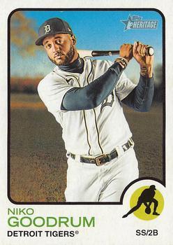 #75 Niko Goodrum - Detroit Tigers - 2022 Topps Heritage Baseball