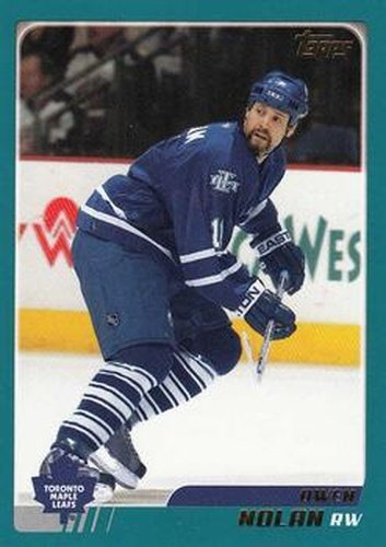 #75 Owen Nolan - Toronto Maple Leafs - 2003-04 Topps Hockey