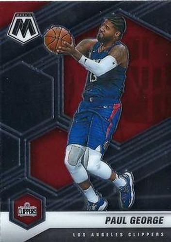 #75 Paul George - Los Angeles Clippers - 2020-21 Panini Mosaic Basketball
