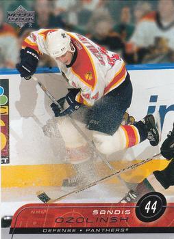 #75 Sandis Ozolinsh - Florida Panthers - 2002-03 Upper Deck Hockey