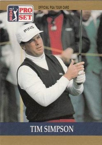 #75 Tim Simpson - 1990 Pro Set PGA Tour Golf