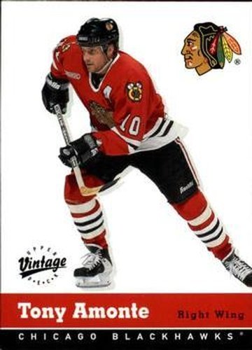 #75 Tony Amonte - Chicago Blackhawks - 2000-01 Upper Deck Vintage Hockey