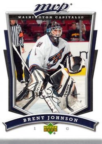 #75 Brent Johnson - Washington Capitals - 2007-08 Upper Deck MVP Hockey