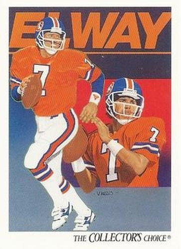 #75 John Elway - Denver Broncos - 1991 Upper Deck Football